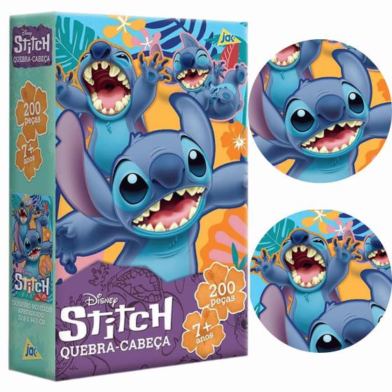 Imagem de Quebra-cabeça Stitch Disney 200 peças Lilo & Stitch Toyster