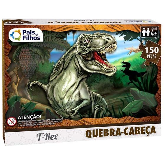 Imagem de Quebra Cabeça T-Rex 150 Peças Pais e Filhos