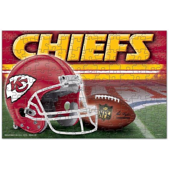 Quebra-Cabeça Team Puzzle 150Pcs Kansas City Chiefs - Wincraft Imagem de Quebra-Cabeça Team Puzzle 150Pcs Kansas City Chiefs