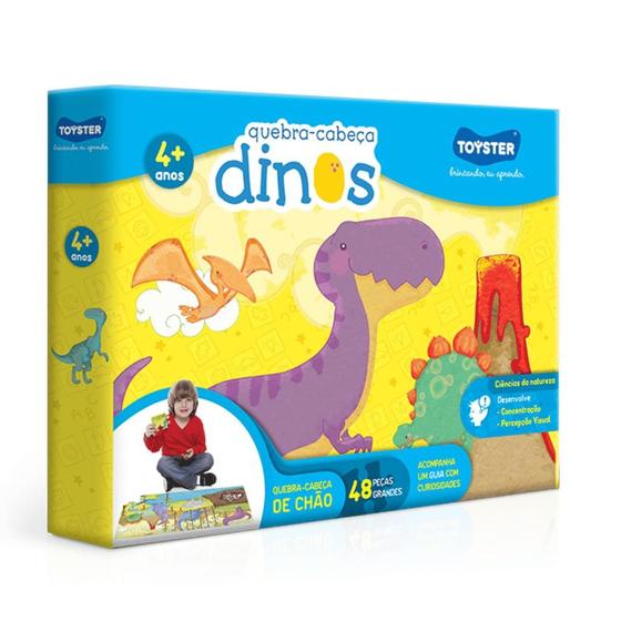 Imagem de Quebra-Cabeça Toyster Dinos 48 Peças