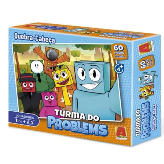 Imagem de Quebra-Cabeça Turma do Problems Minecraft 60pçs Original