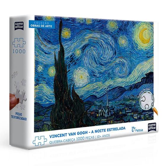 Imagem de Quebra cabeca van gogh a noite estrelada 1000 pecas toyster