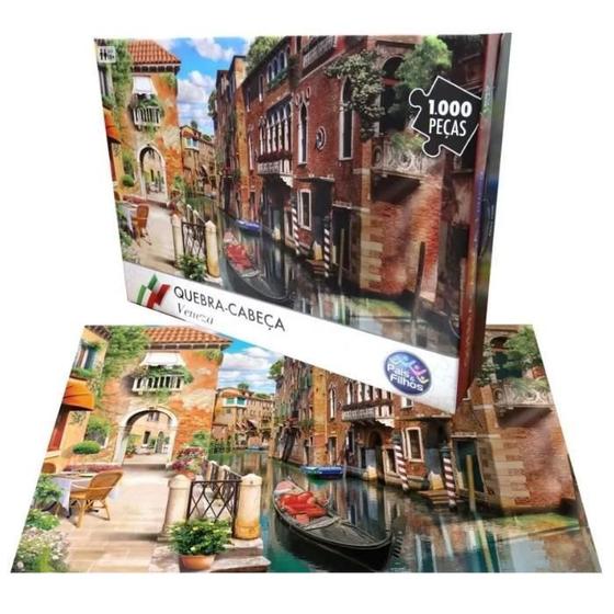 Imagem de Quebra Cabeça Veneza 1000 Peças Puzzle Premium