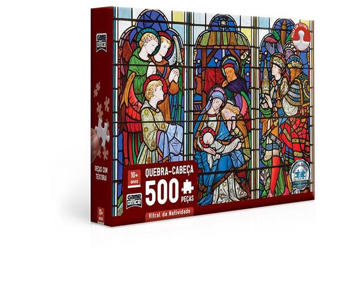 Imagem de Quebra-Cabeça - Vitral da Natividade - 500 Peças - Toyster