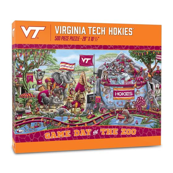 Imagem de Quebra-Cabeça YouTheFan NCAA Virginia Tech Hokies - 500 Peças - Game Day at The Zoo