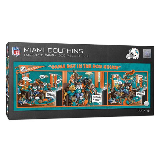 Imagem de Quebra-Cabeça YouTheFan NFL Miami Dolphins - Game Day in The Dog House