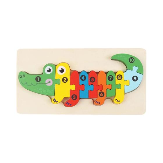 Imagem de Quebra-cabeças 3D De Madeira Com Animais De Desenho Animado Para Crianças, Brinquedos Educativos