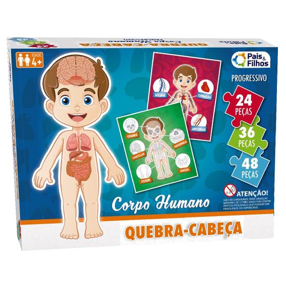 Imagem de Quebra Cabeças Corpo Humano Progressivo Pais e Filhos 2159