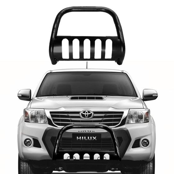 Imagem de Quebra Mato Hilux 2005 a 2015 com Protetor Preto