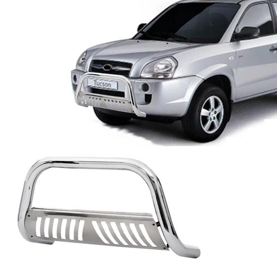 Imagem de Quebra Mato Tucson 2005 2006 2007 2008 2009 Cromo com chapa