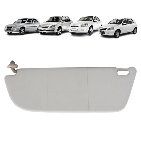 Quebra Sol Cinza Com Bolsa Chevrolet Corsa Classic Celta Prisma Lado Esquerdo Newtec NT2203GM Menor preço em Quebra Sol Cinza Com Bolsa Chevrolet Corsa Classic Celta Prisma Lado Esquerdo Newtec NT2203GM