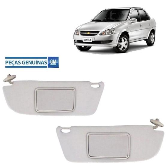 Imagem de Quebra-Sol  Classic LS 2010 a 2016 Par Com Espelho
