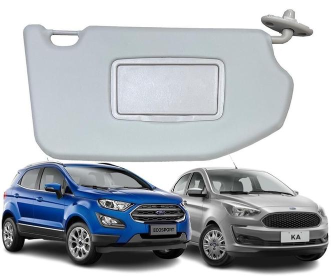 Imagem de Quebra Sol Com Espelho Ecosport 13-20 Ka 16-21 Lado Direito