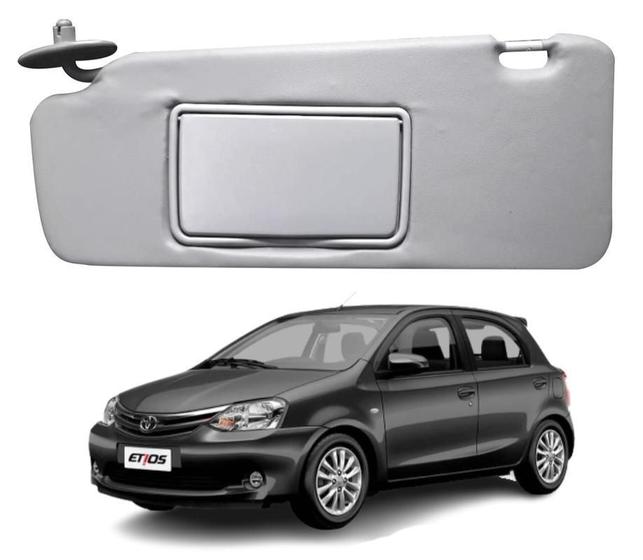 Imagem de Quebra Sol Com Espelho Etios Sedan/ Hatch 2012/. Ld Esquerdo