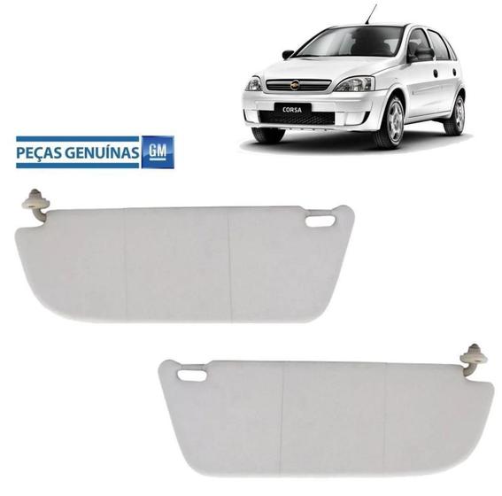 Imagem de Quebra-Sol  Corsa Pick-up 2003 Par Com Bolsa