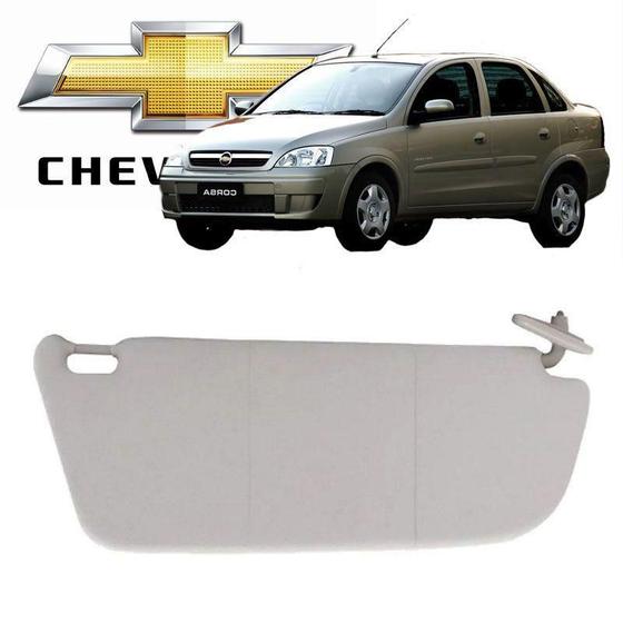 Imagem de Quebra Sol Corsa Sedan 2002 a 2012 Com Bolsa Direito