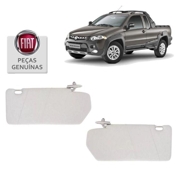 Imagem de Quebra-Sol  Fiat Strada Working 2013 Com Bolsa Par