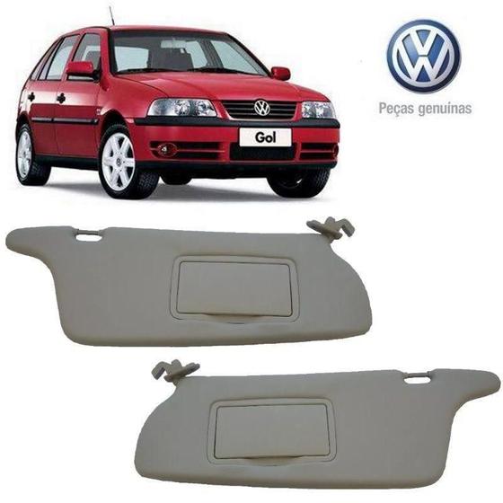Imagem de Quebra Sol Gol G3 2002 Com Espelho Par