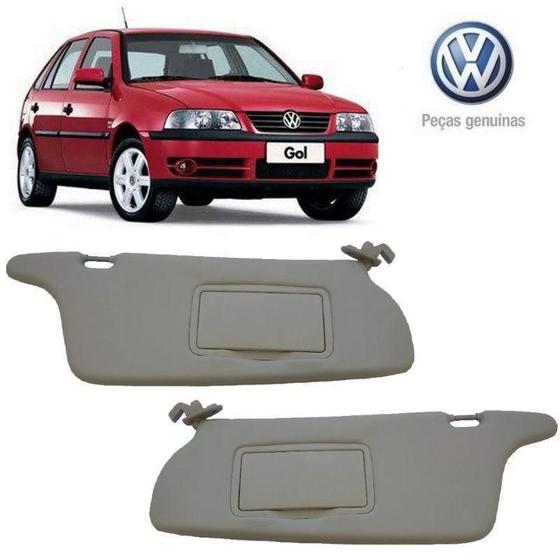 Imagem de Quebra Sol Gol G4 2006 a 2014 Com Espelho Par