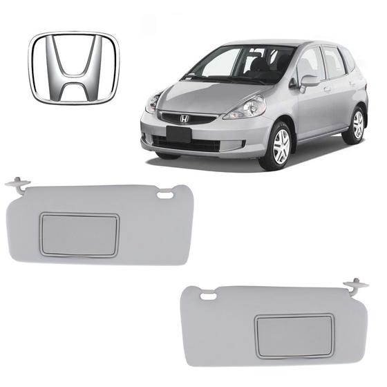 Imagem de Quebra-Sol Honda Fit 2003 Espelho  Honda Par