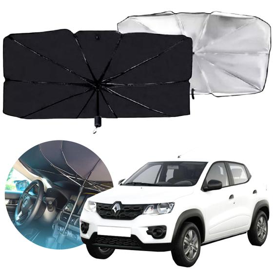 Imagem de Quebra Sol Para Brisa Carro Protetor Solar Guarda Chuva 140 cm x 78 cm Linha Premium