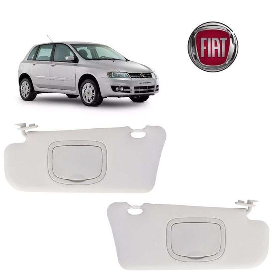 Imagem de Quebra Sol Stilo 2004 Espelho Fiat Par