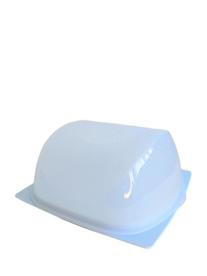 Imagem de Queijeira Pequena Porta Queijo Translúcida Base Azul Bebê Absorve a Umidade/Sem Odores - Tupperware