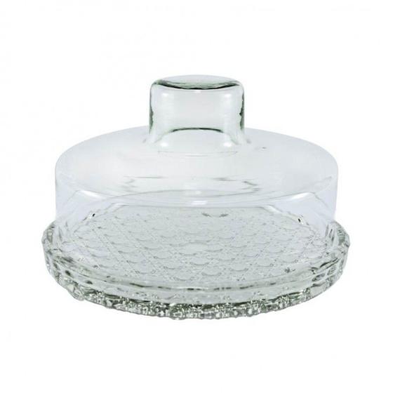Queijeira Vidro Base Decorada Colonial Grande 20Cm - Mistral Imagem de Queijeira Vidro Base Decorada Colonial Grande 20Cm - Mistral