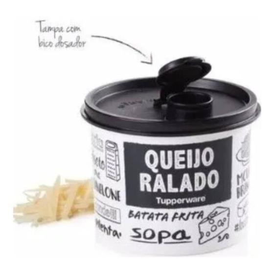 Imagem de Queijo ralado Preto e Branco, com bico dosado