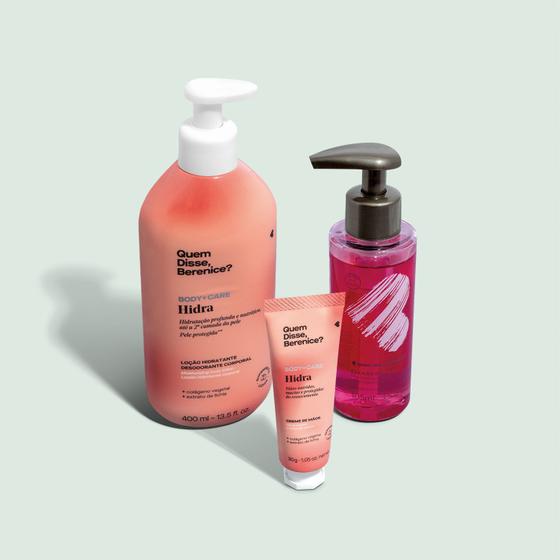 Imagem de Quem disse, Berenice Kit Cleasing Oil + Hidra Creme Hidratante Para as Mãos + Loção Hidratante Desodorante Corporal