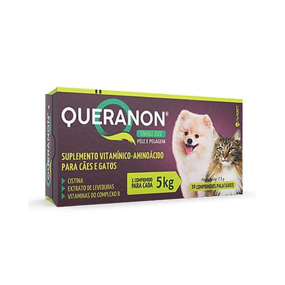 Imagem de Queranon Small Size 5 kg Cães e Gatos 30 comp - Avert