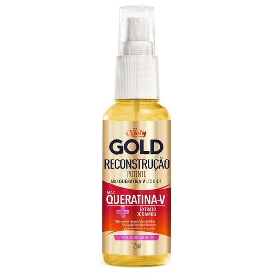 Imagem de Queratina liquida niely gold reconstrução potente 120ml