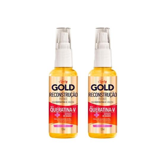 Imagem de Queratina Niely Gold Liquida Spray 120Ml - Kit Com 2Un