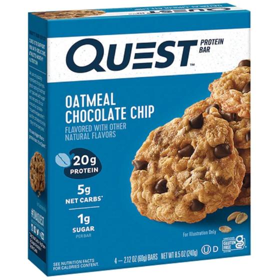 Imagem de Quest Protein Bar Caixa Com 12Un Oatmeal Chocolate Chip