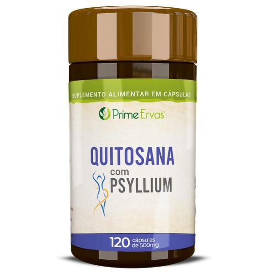 Imagem de Quitosana com Psyllium 120 cápsulas Prime Ervas