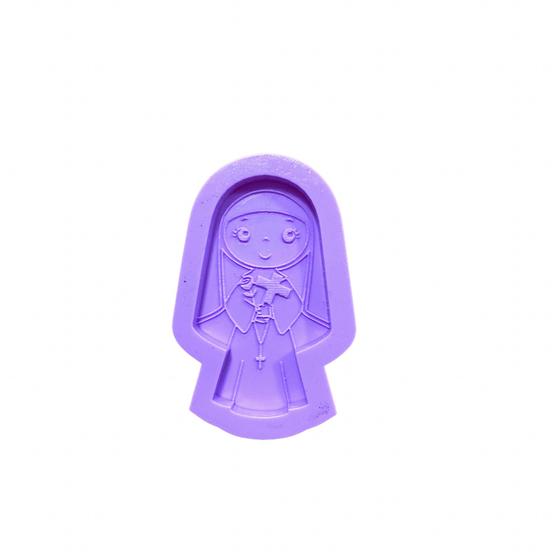 Imagem de R110 Molde de silicone  Santa Rita chaveiro resina decorar