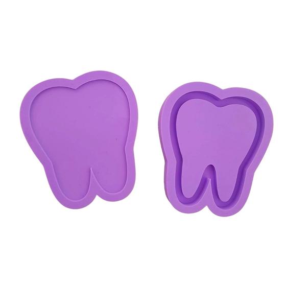 Imagem de R268 Molde de silicone dente dentista shaker chaveiro resina