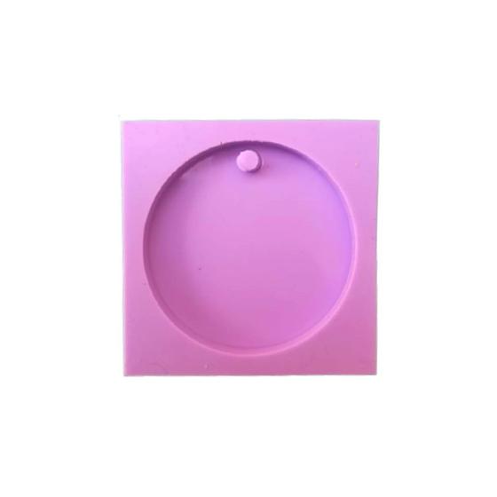 Imagem de R8 molde de silicone resina chaveiro oval