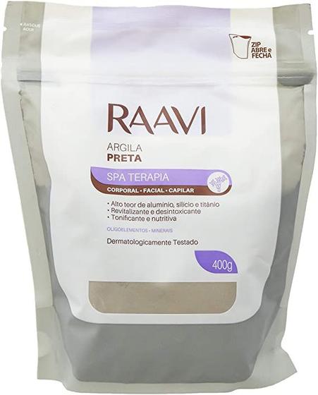 Imagem de Raavi Argila Preta Corporal/facial/Capilar Spa Terapia 400g