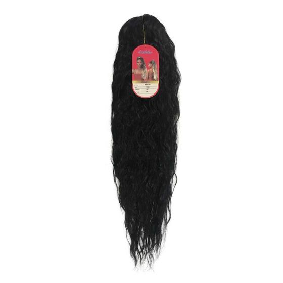 Imagem de Rabo de Cavalo Cacheado Solto Cabelo Bio Fibra Modelo Maiane 70 cm Fibra Futura Ser Mulher Loose Wave 140 Gramas