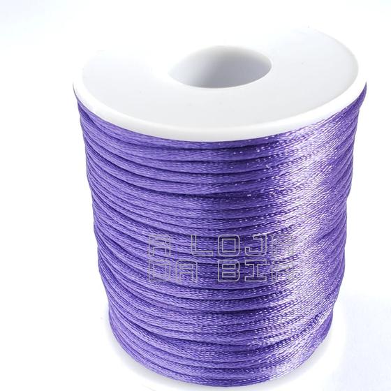 Imagem de Rabo De Rato Cordão Cetim 1mm rolo 100m Roxo