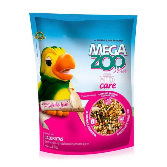 Imagem de Ração Amigos do Louro José Megazoo para Calopsita Mix 500g