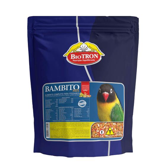 Imagem de Ração Bambito Mix 500g Mistura Extrusada Calopsita Ringneck Biotron Calopsita Agaporne Periquito