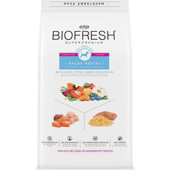 Ração Biofresh Cães Adultos Light Raças Médias 10,1Kg é boa?