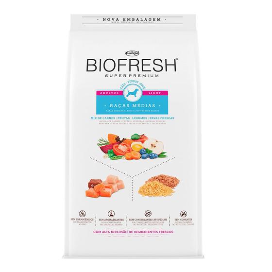 Ração Biofresh Cães Adultos Light Raças Médias 10,1Kg Menor preço em Ração Biofresh Cães Adultos Light Raças Médias 10,1Kg
