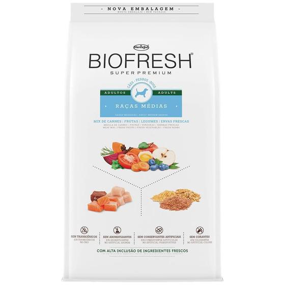 Imagem de Ração Biofresh Cães Adultos Raças Médias 15Kg