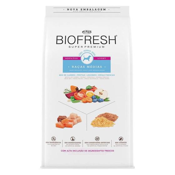 Ração BioFresh Cães Adultos Raças Médias Carnes/Legumes 10Kg Menor preço em Ração BioFresh Cães Adultos Raças Médias Carnes/Legumes 10Kg