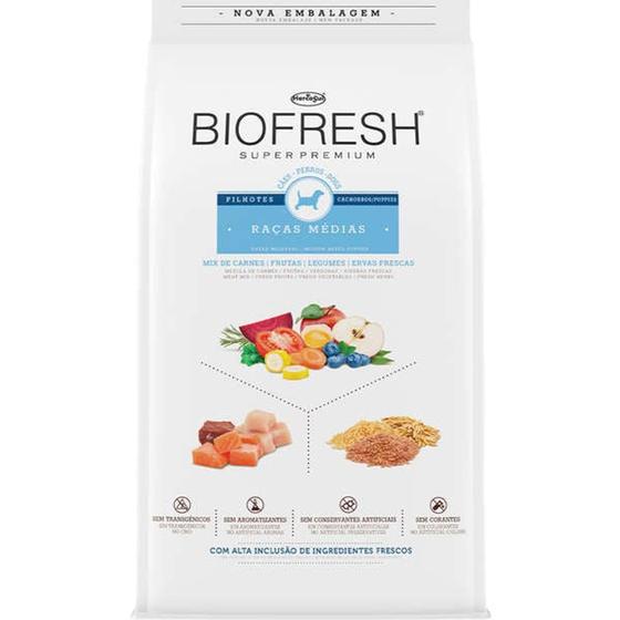 Ração Biofresh Cães Filhotes de Raças Médias Mix de Carne, Frutas, Legumes e Ervas Frescas 10,1kg é boa?