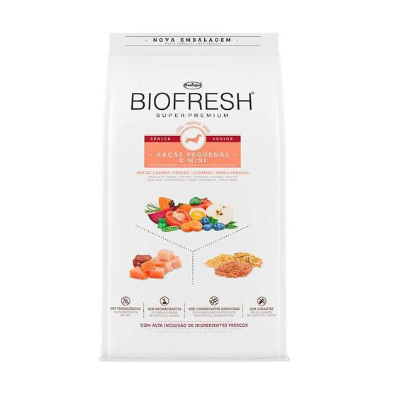 Ração BioFresh Cães Sênior Raças Pequenas/Mini 10,1Kg Menor preço em Ração BioFresh Cães Sênior Raças Pequenas/Mini 10,1Kg