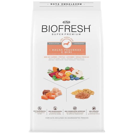 Ração BioFresh Carne Cães Castrados Raças Pequenas10,1Kg Menor preço em Ração BioFresh Carne Cães Castrados Raças Pequenas10,1Kg